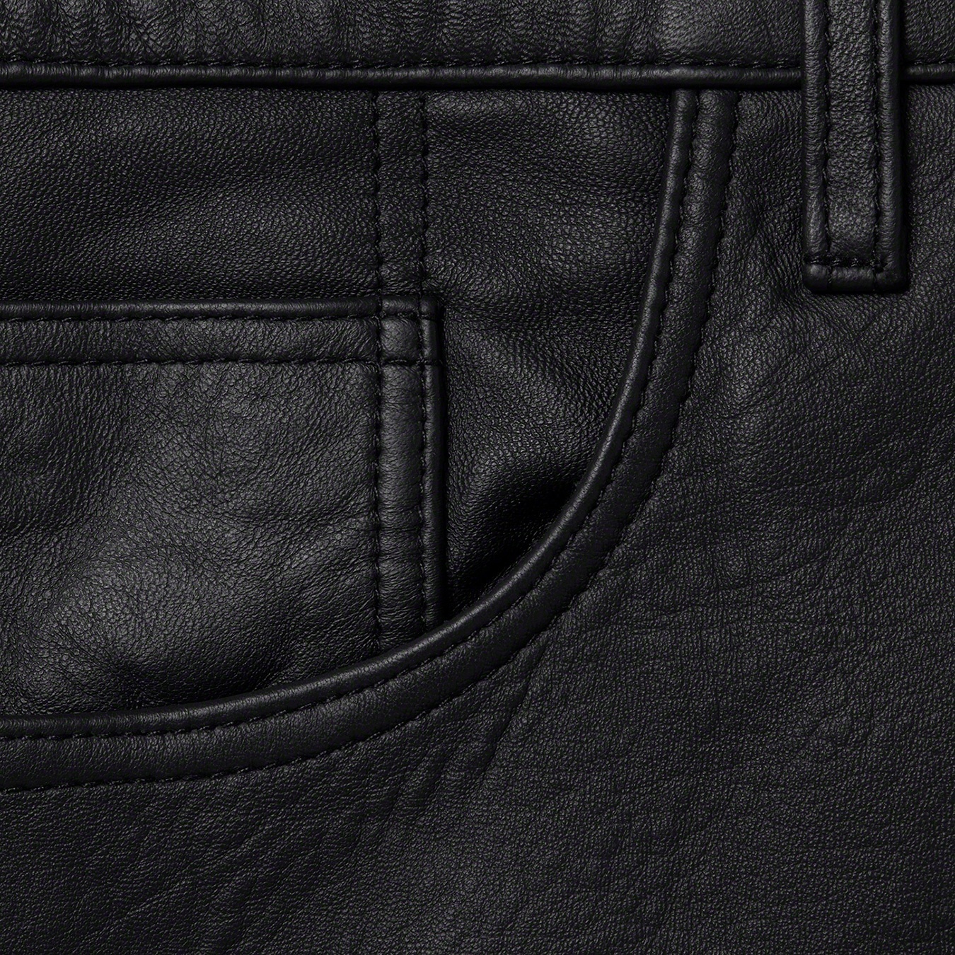 Leather 5-Pocket Jean view 4